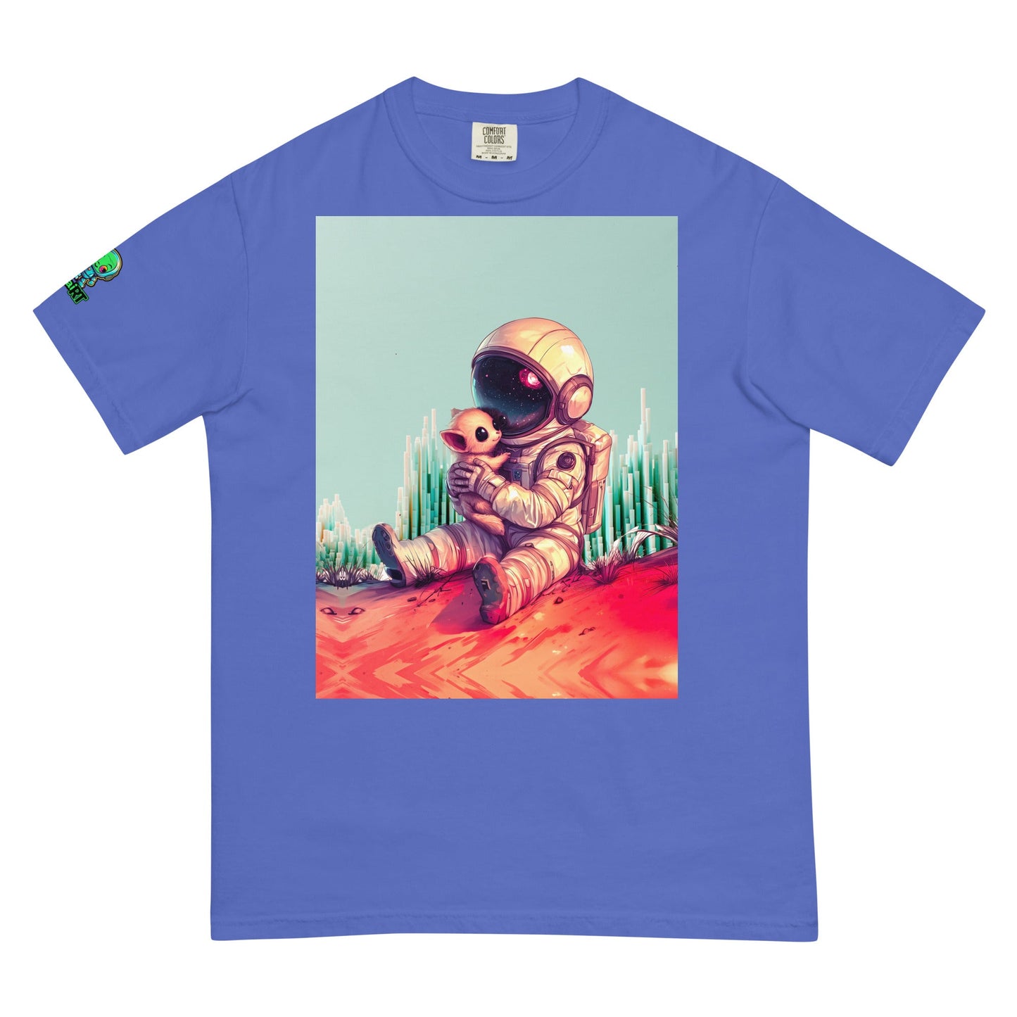 Cosmic Companion - Unisex garment - dyed heavyweight t-shirt - BBairt