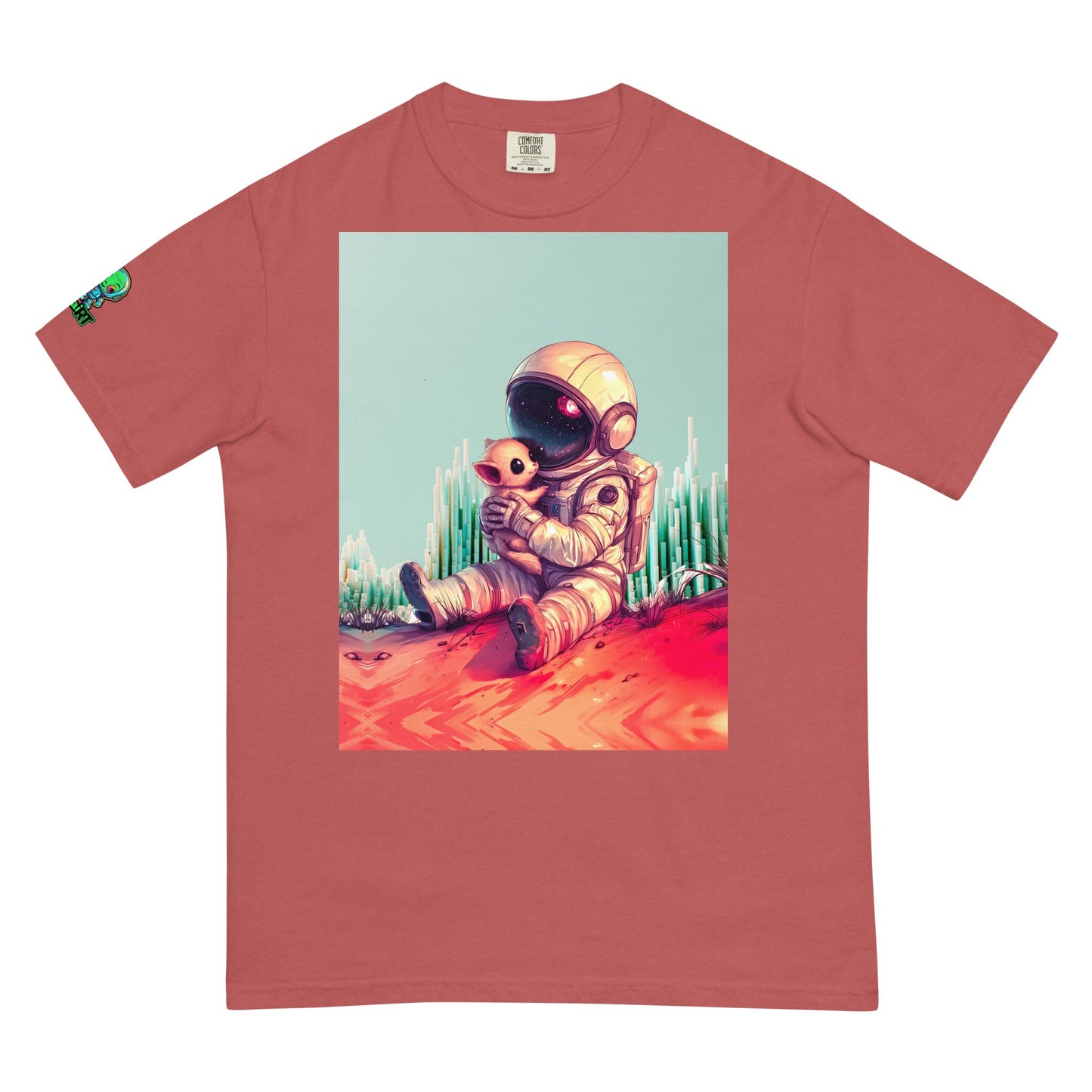 Cosmic Companion - Unisex garment - dyed heavyweight t-shirt - BBairt