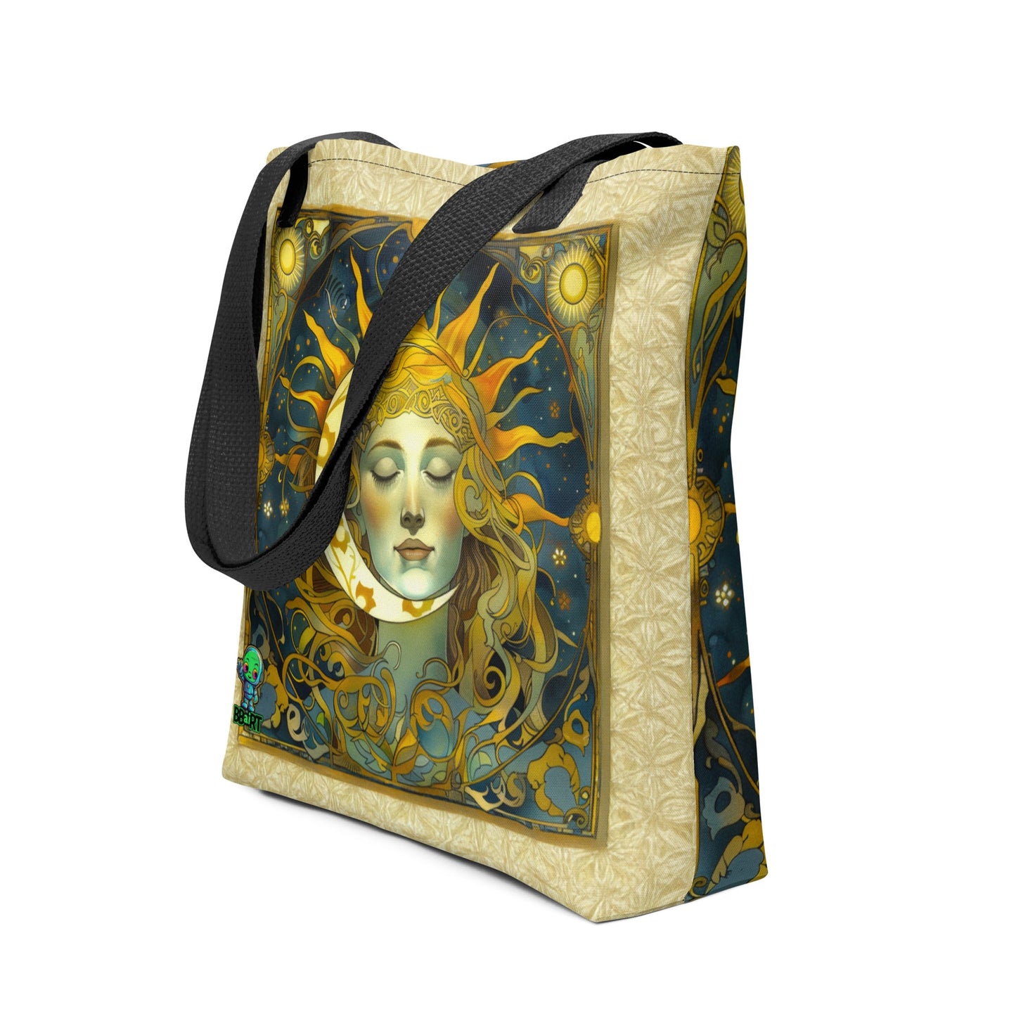 Cosmic Harmony: Sun and Moon Balance - Eco Tote Bag - BBairt