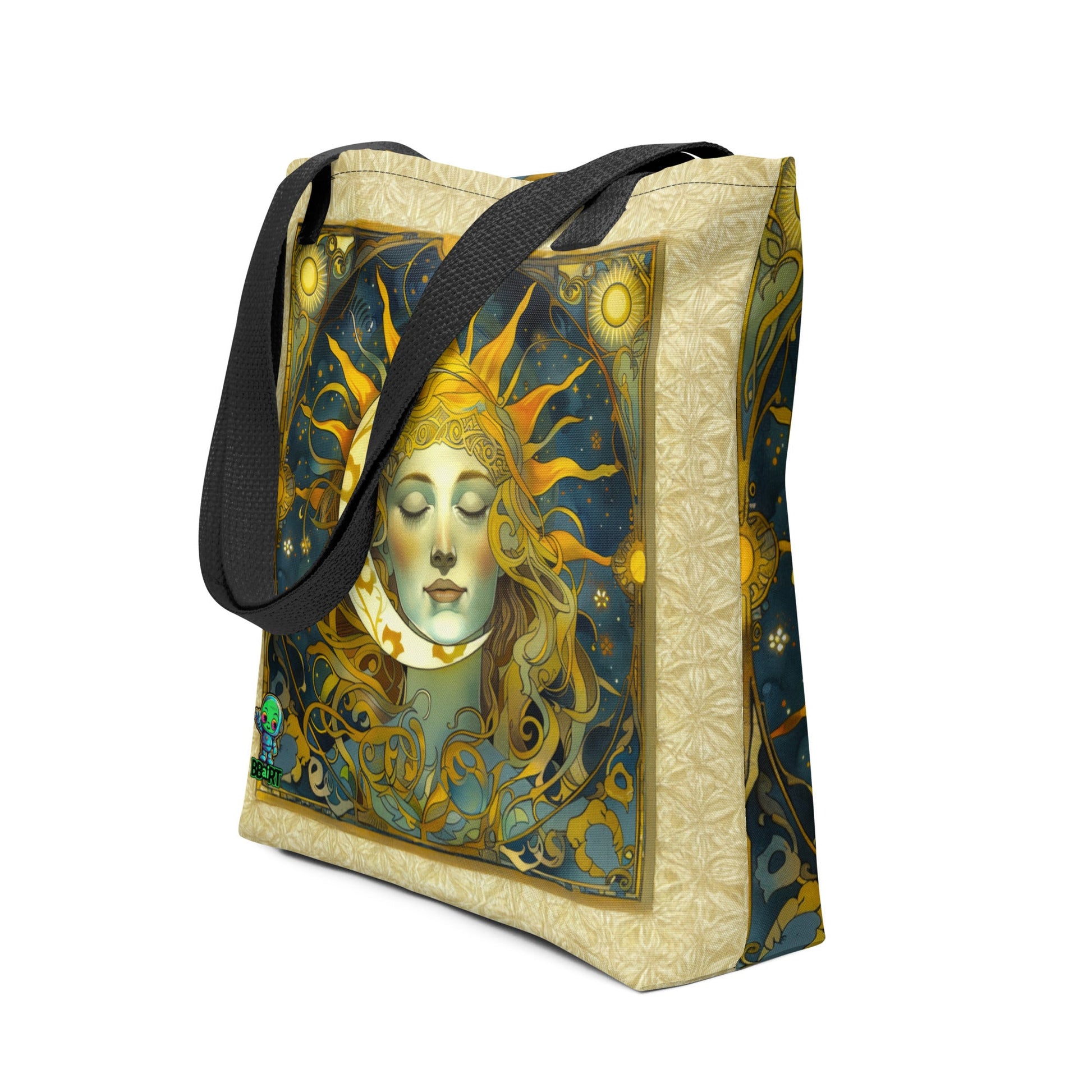Cosmic Harmony: Sun and Moon Balance - Eco Tote Bag - BBairt
