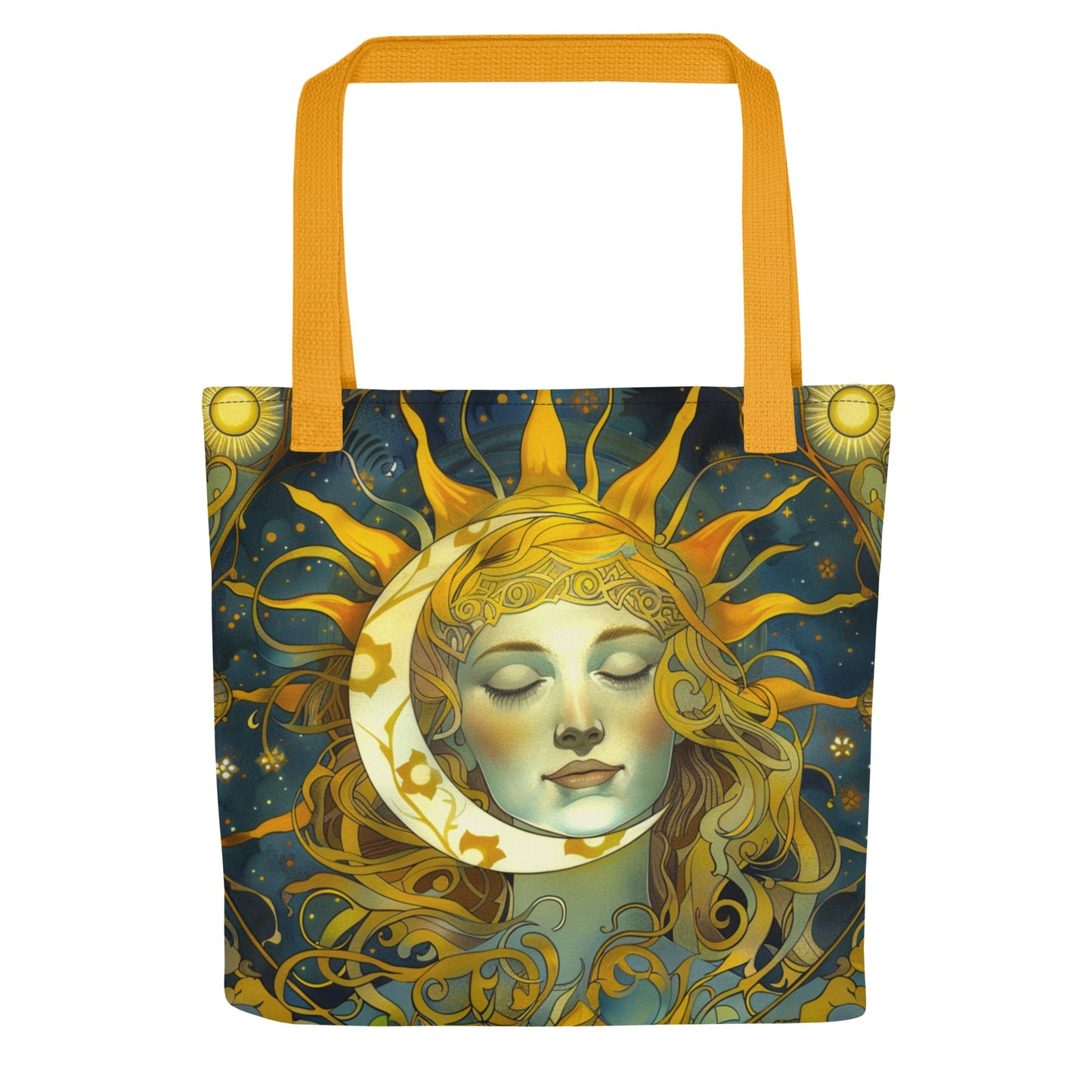 Cosmic Harmony: Sun and Moon Balance - Eco Tote Bag - BBairt