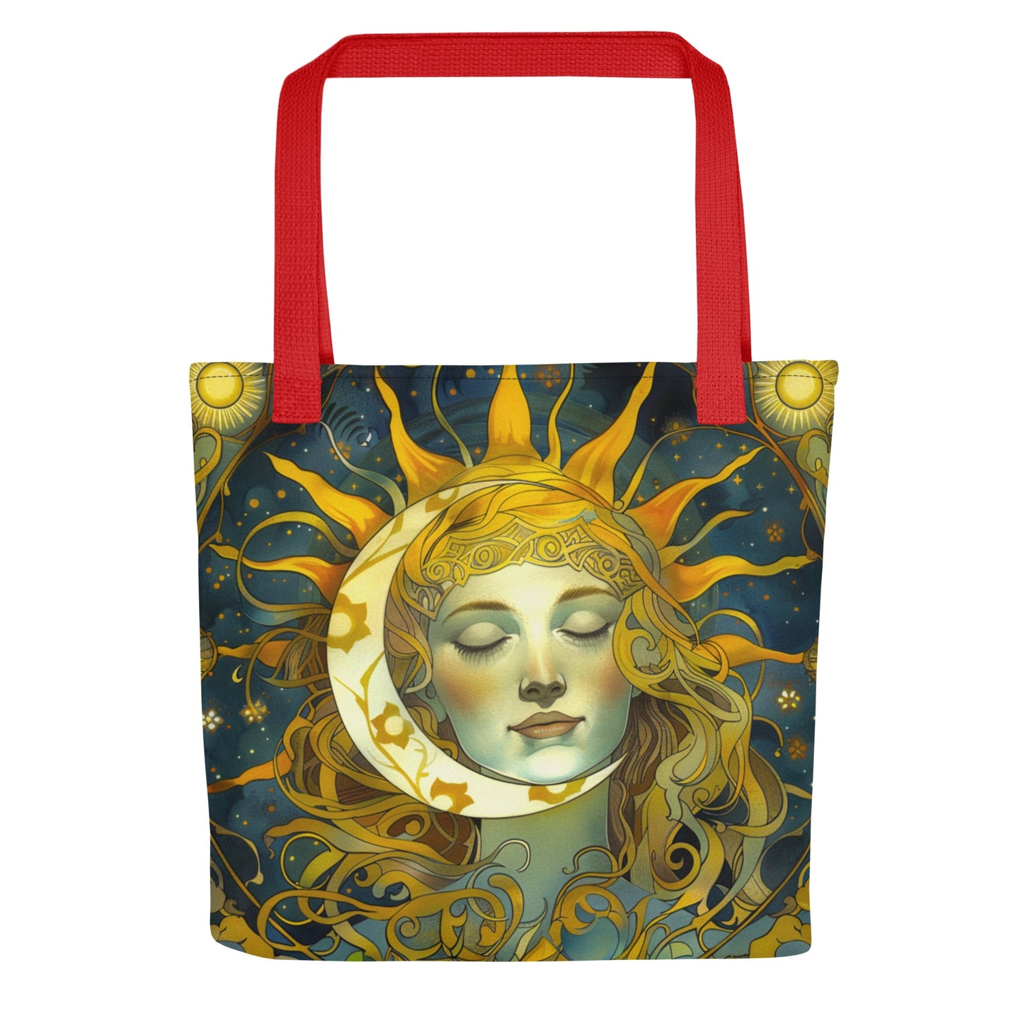 Cosmic Harmony: Sun and Moon Balance - Eco Tote Bag - BBairt