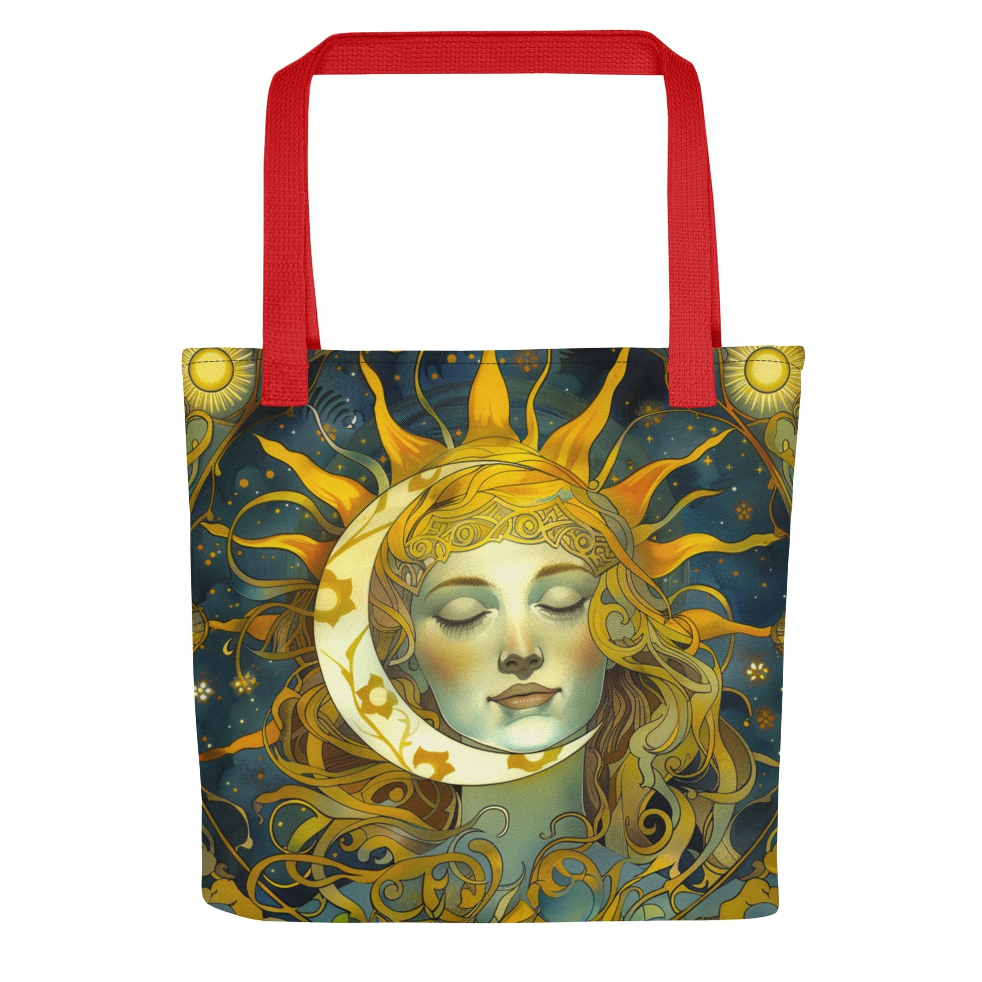 Cosmic Harmony: Sun and Moon Balance - Eco Tote Bag - BBairt