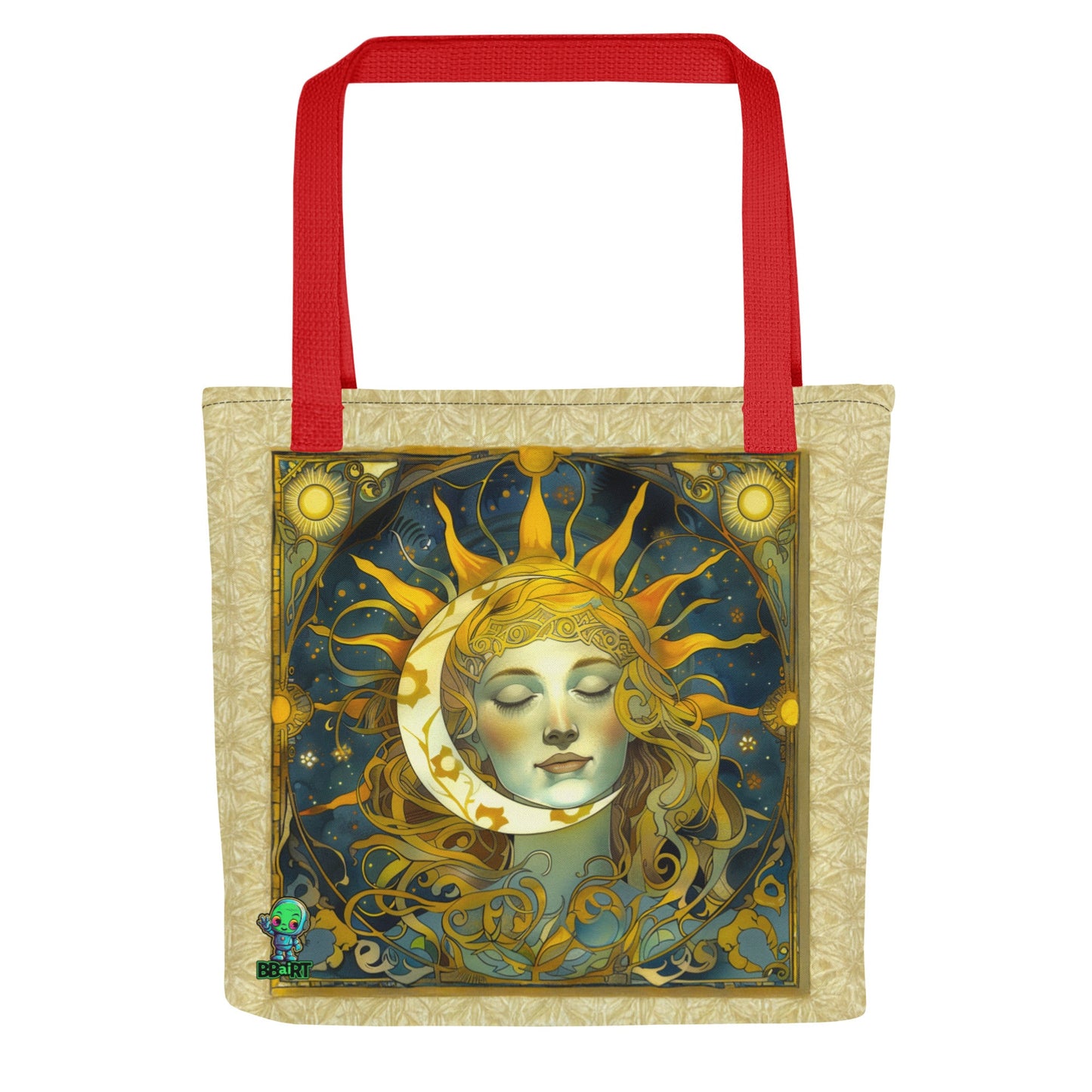 Cosmic Harmony: Sun and Moon Balance - Eco Tote Bag - BBairt