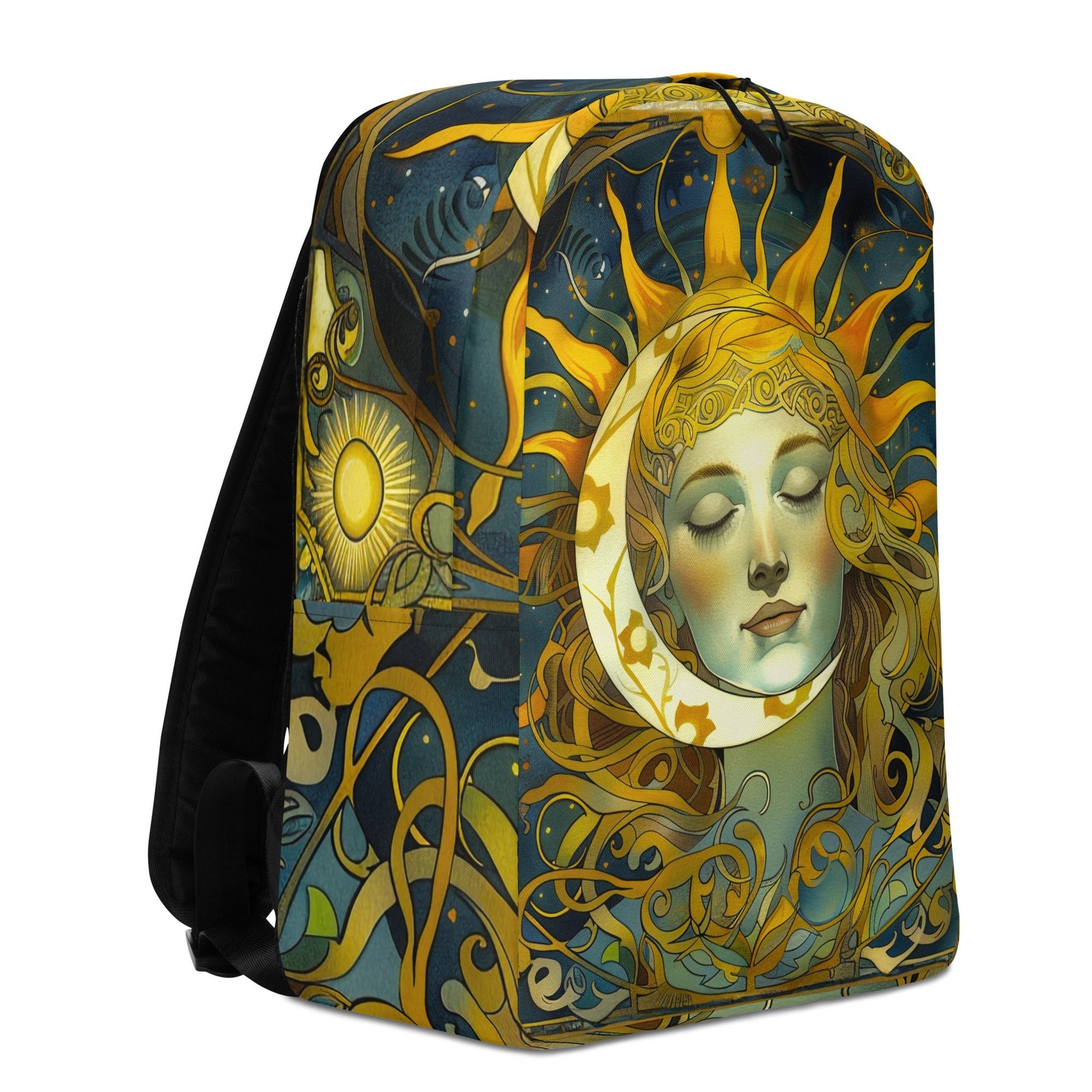 Cosmic Harmony: Sun and Moon Balance - Minimalist Backpack - BBairt