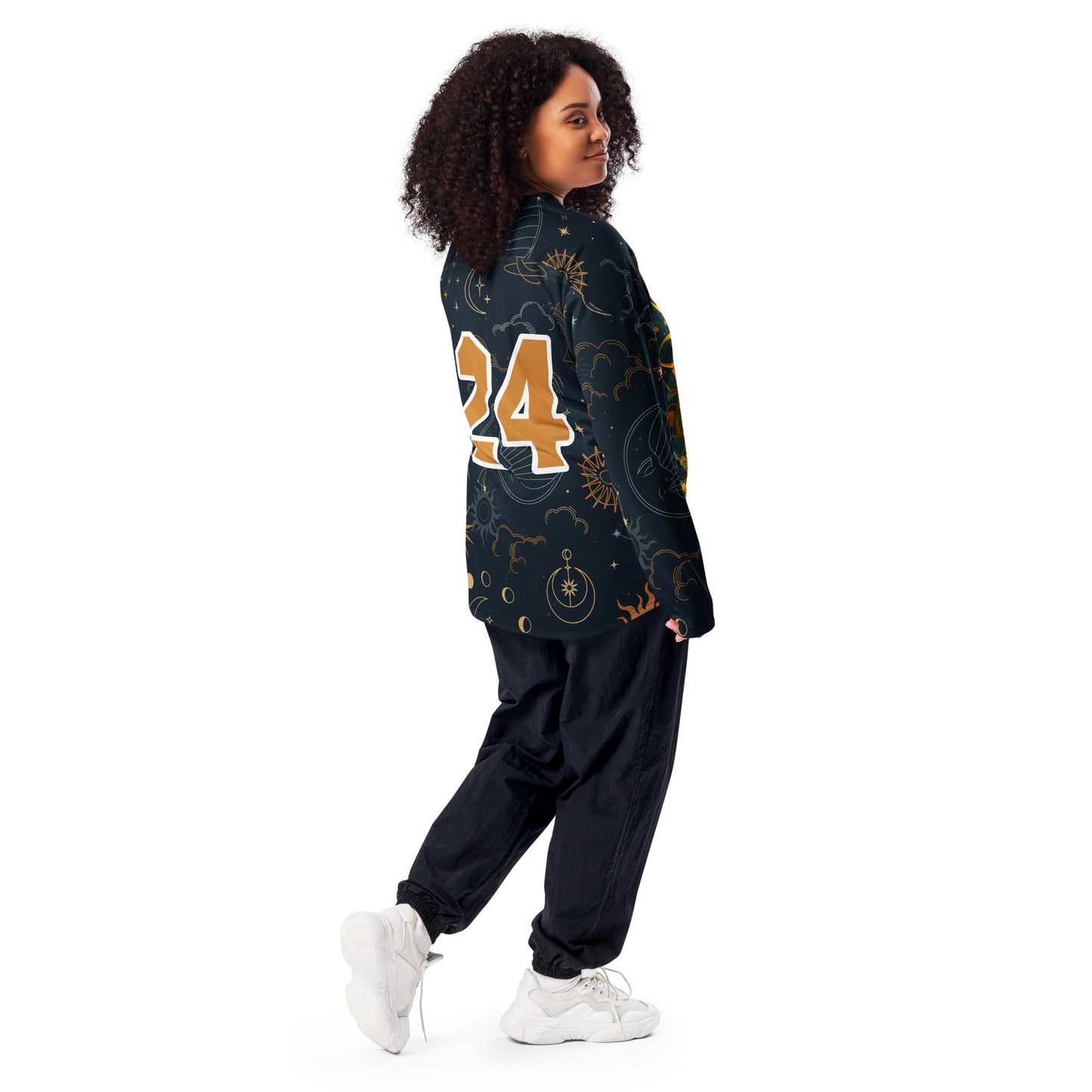 Cosmic Harmony: Sun and Moon Balance - Recycled Hockey Fan Jersey - BBairt