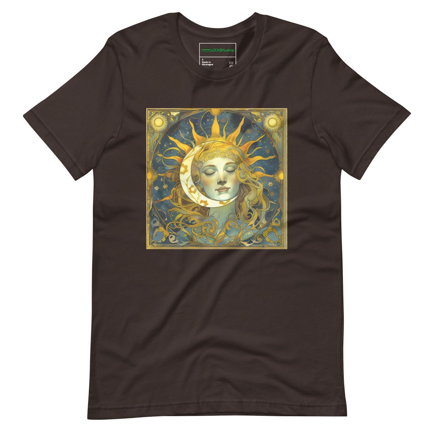 Cosmic Harmony: Sun and Moon Balance - Unisex T-Shirt - BBairt