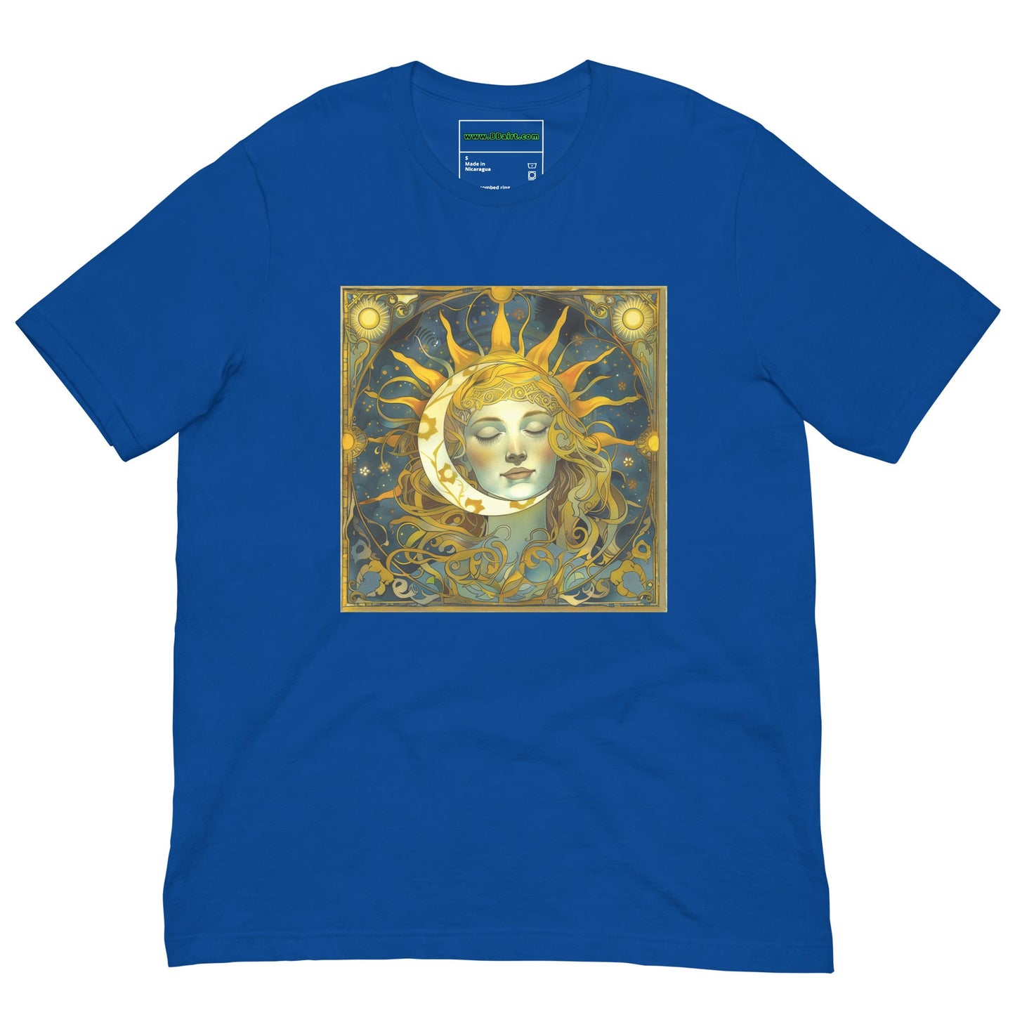 Cosmic Harmony: Sun and Moon Balance - Unisex T-Shirt - BBairt