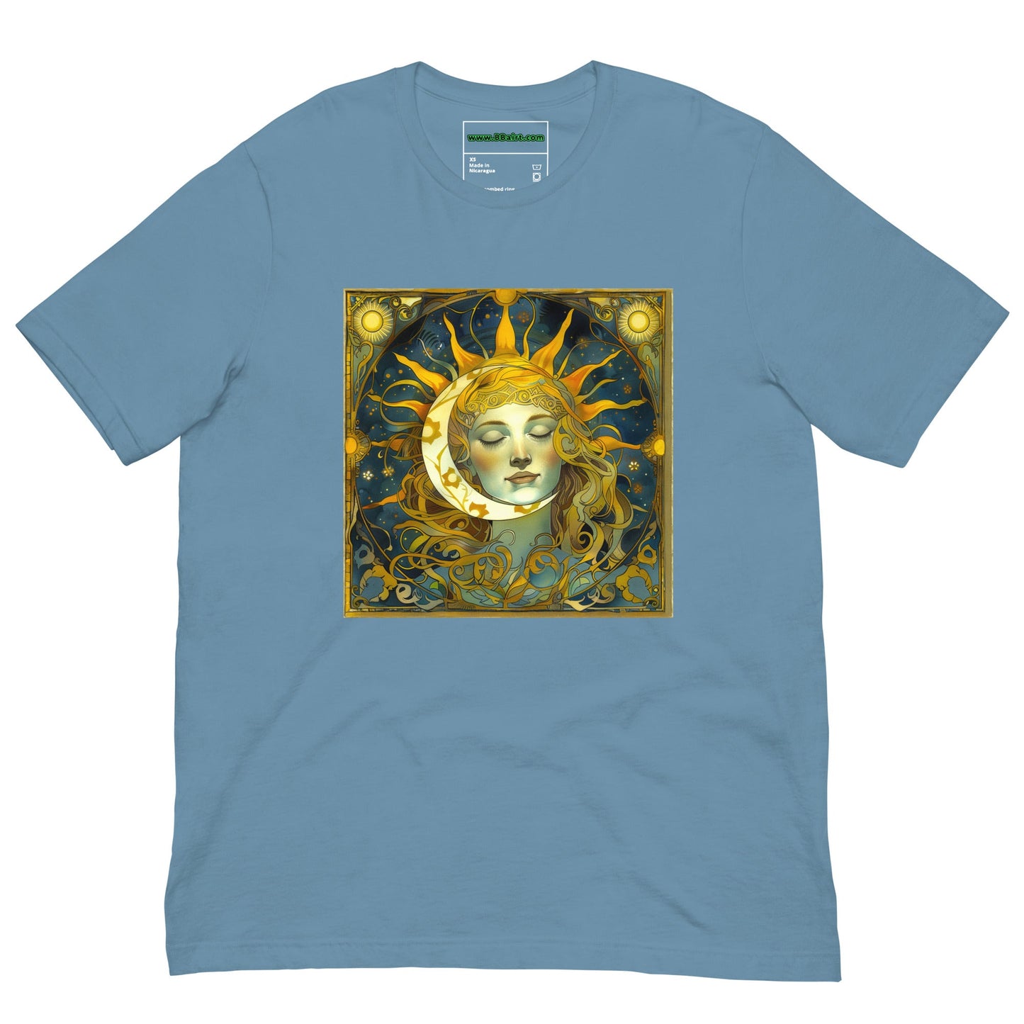 Cosmic Harmony: Sun and Moon Balance - Unisex T-Shirt - BBairt