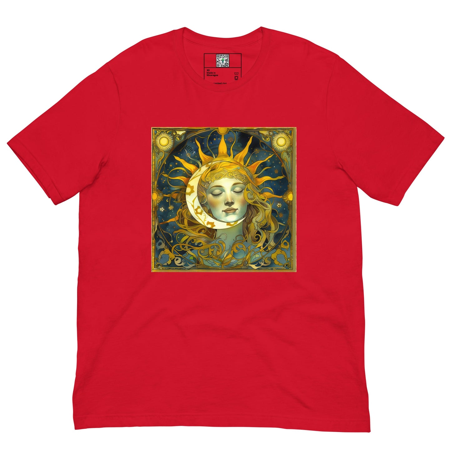 Cosmic Harmony: Sun and Moon Balance - Unisex T-Shirt - BBairt