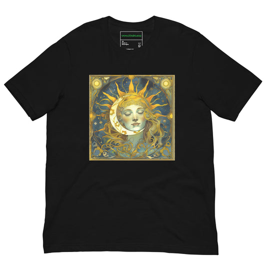 Cosmic Harmony: Sun and Moon Balance - Unisex T-Shirt - BBairt