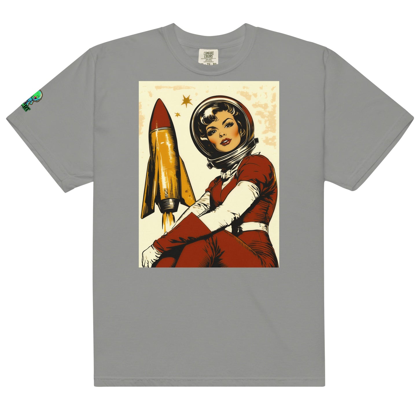 Cosmic Pioneer - Unisex garment - dyed heavyweight t-shirt - BBairt