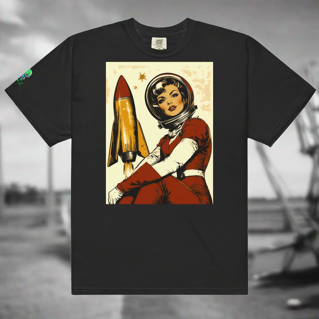 Cosmic Pioneer - Unisex garment - dyed heavyweight t-shirt - BBairt
