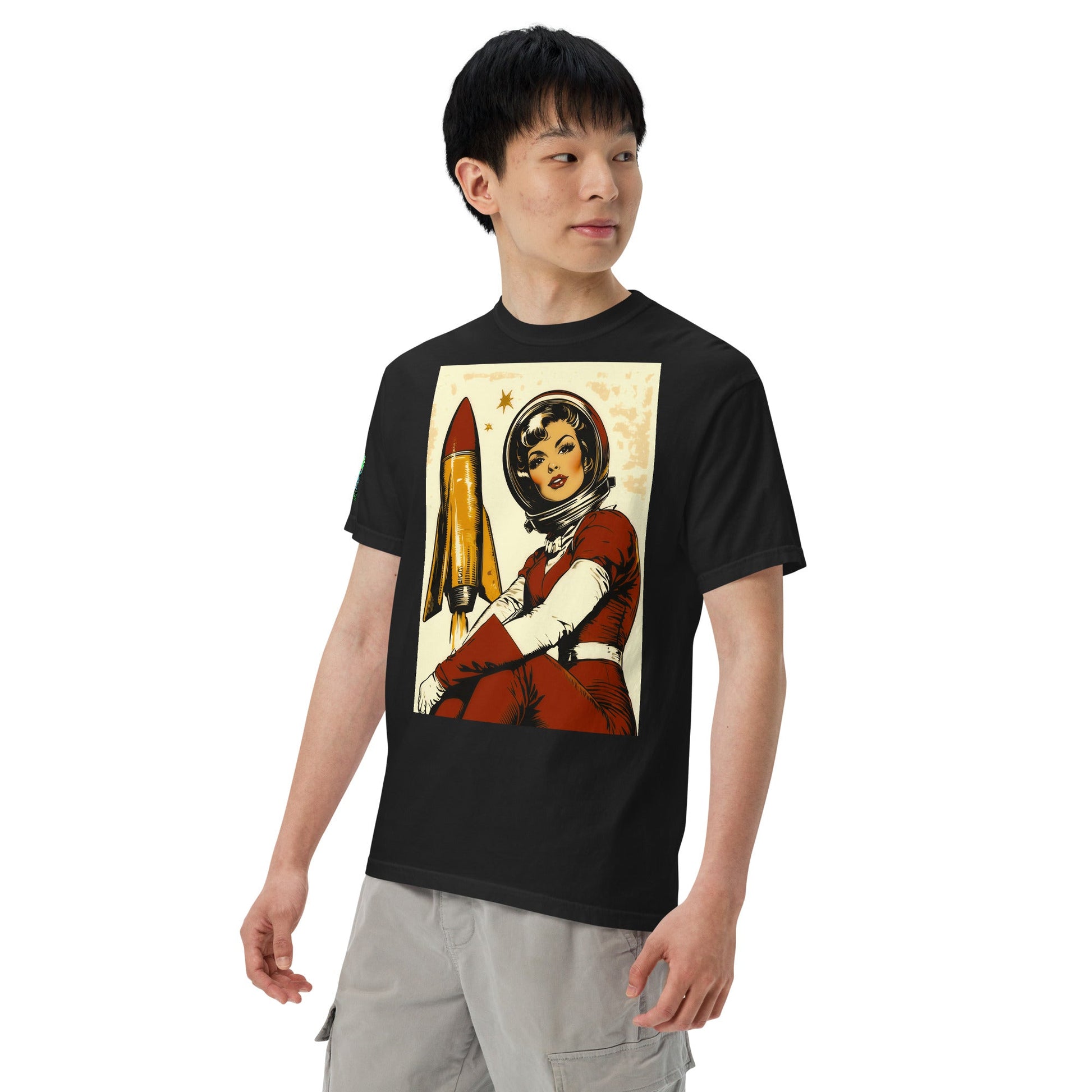 Cosmic Pioneer - Unisex garment - dyed heavyweight t-shirt - BBairt