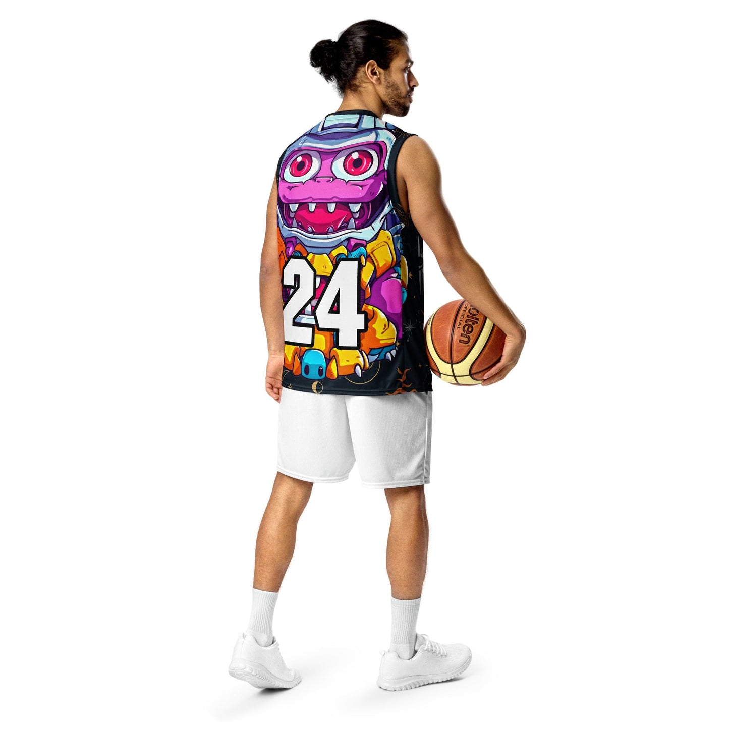 Cyber Critter - Recycled unisex basketball jersey - Starry Odyssey Colorway - BBairt
