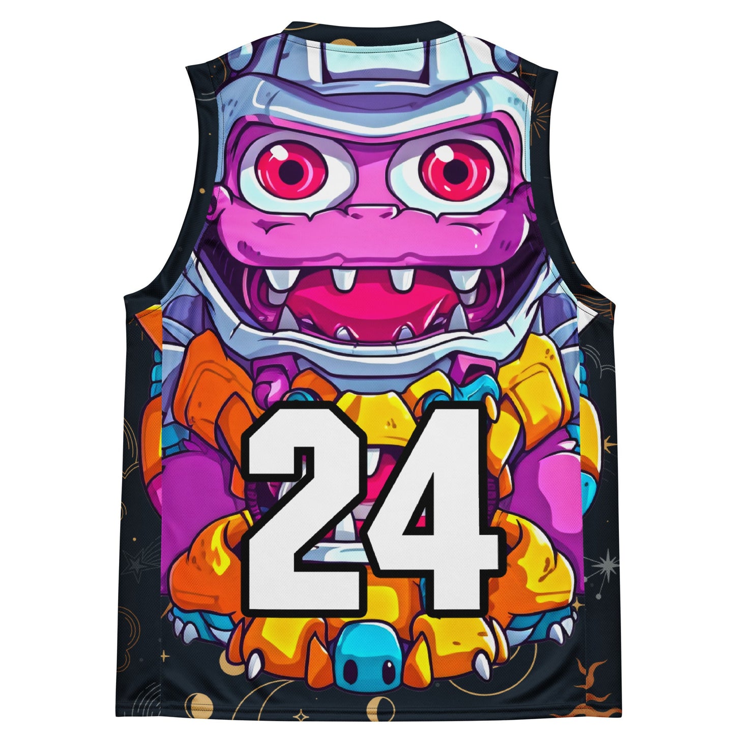 Cyber Critter - Recycled unisex basketball jersey - Starry Odyssey Colorway - BBairt