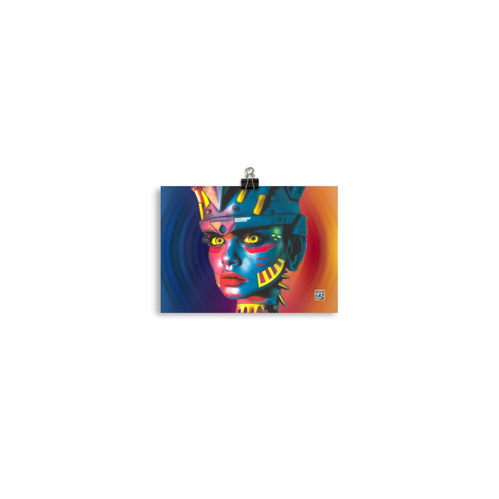 Cyber Empress - Photo paper poster - Prismatic Wave Colorway - BBairt