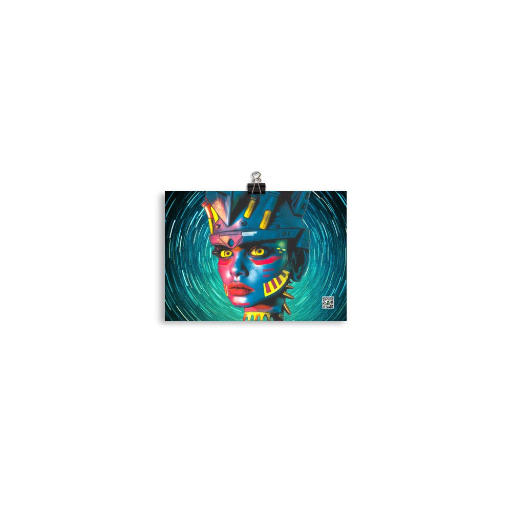 Cyber Empress - Photo paper poster - Stellar Vortex Colorway - BBairt
