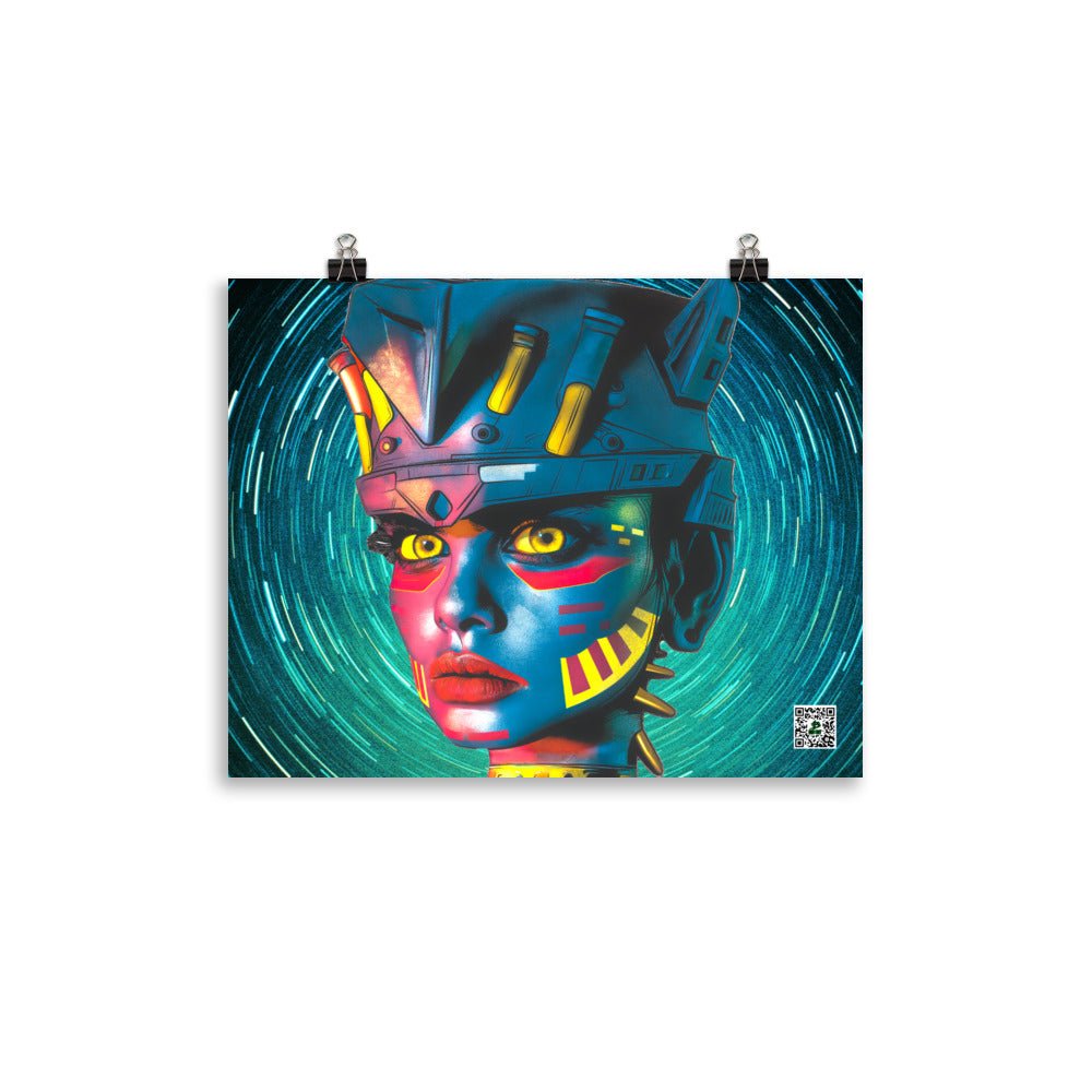 Cyber Empress - Photo paper poster - Stellar Vortex Colorway - BBairt