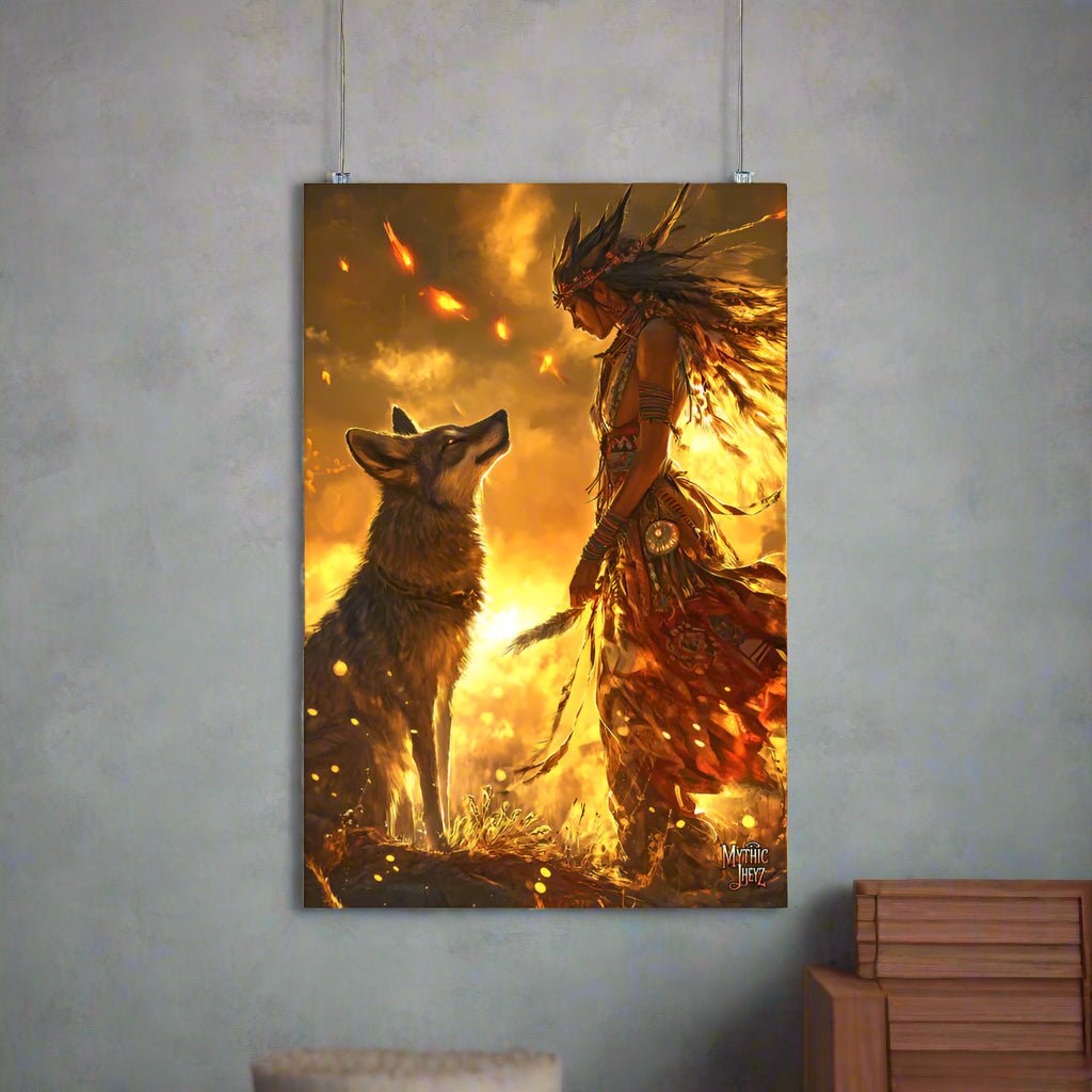 Dawn of the Skinwalker Photo Paper Poster - Mythic Jheyz Collection - BBairt
