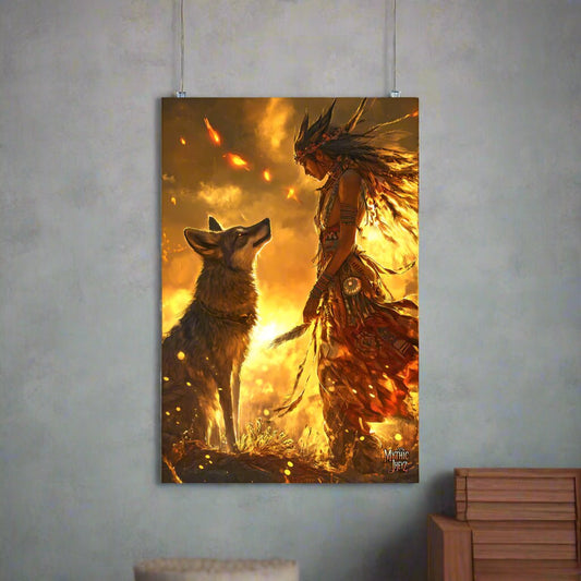 Dawn of the Skinwalker Photo Paper Poster - Mythic Jheyz Collection - BBairt
