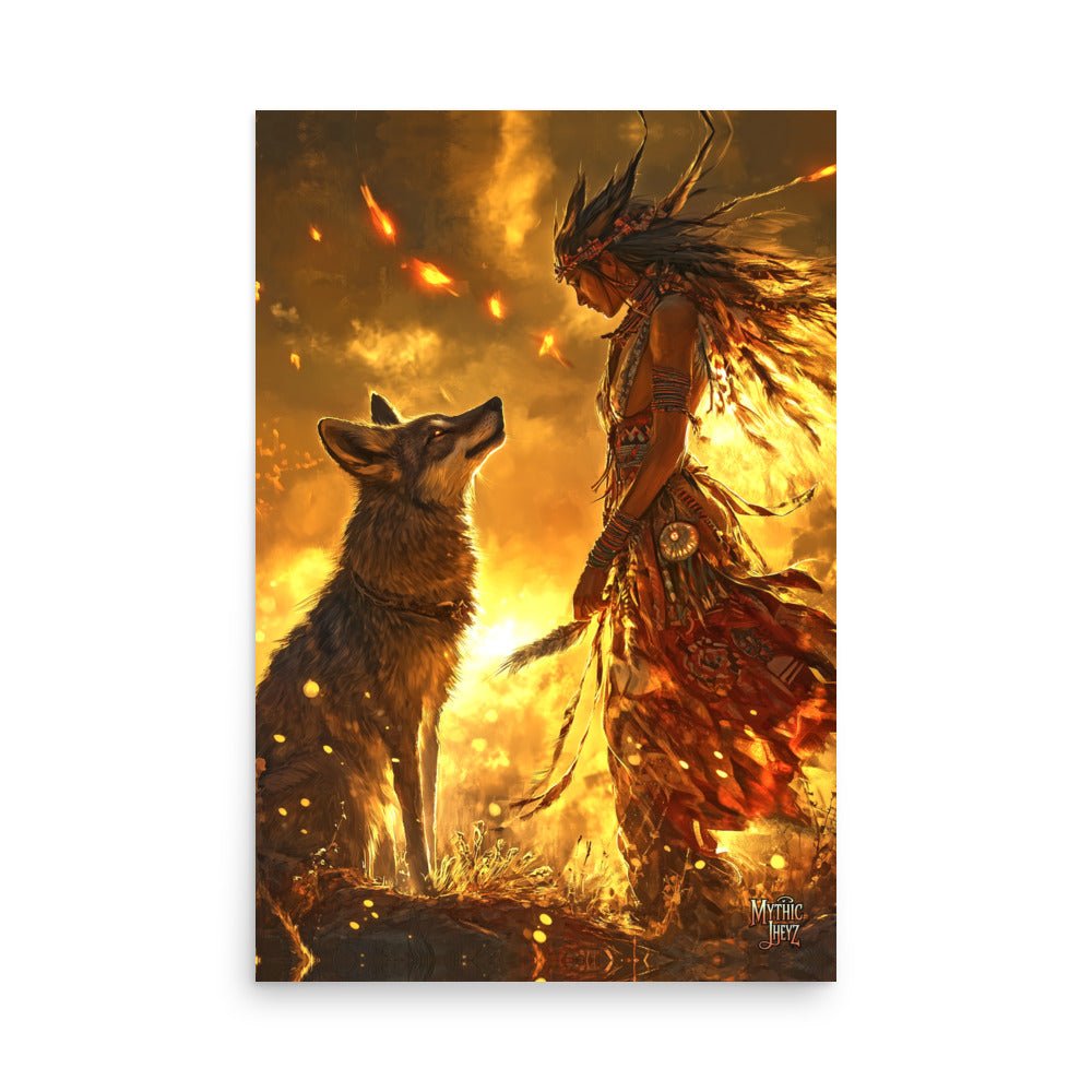 Dawn of the Skinwalker Photo Paper Poster - Mythic Jheyz Collection - BBairt