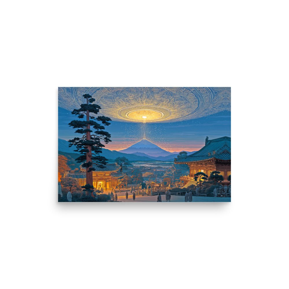 Dawn Over the Celestial Gate – Photo Paper Poster - BBairt