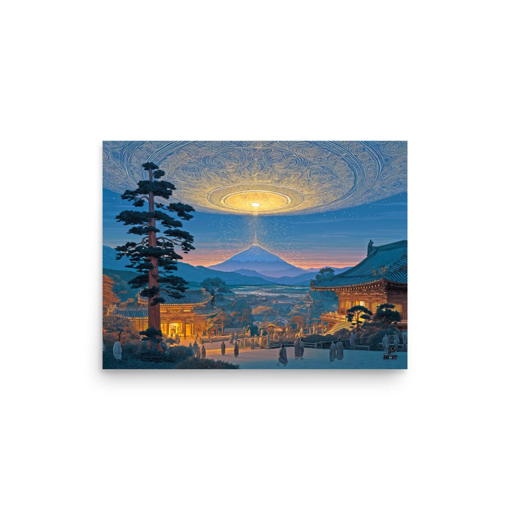 Dawn Over the Celestial Gate – Photo Paper Poster - BBairt
