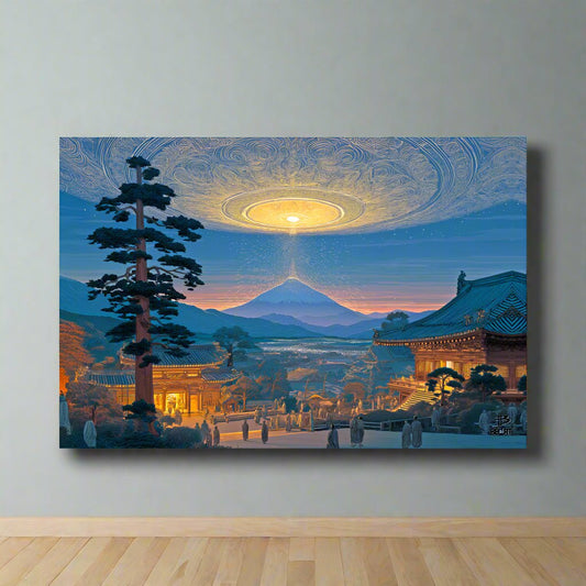 Dawn Over the Celestial Gate – Photo Paper Poster - BBairt