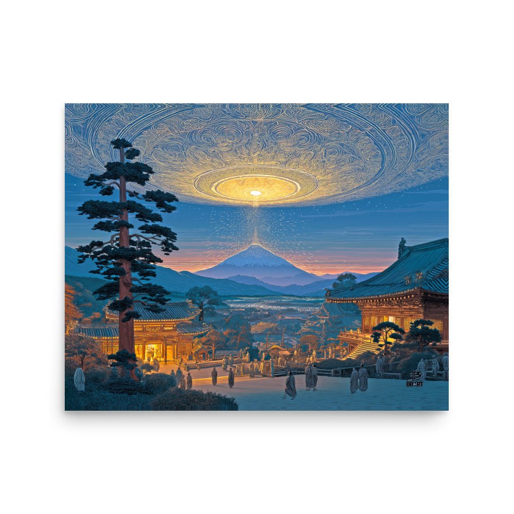 Dawn Over the Celestial Gate – Photo Paper Poster - BBairt