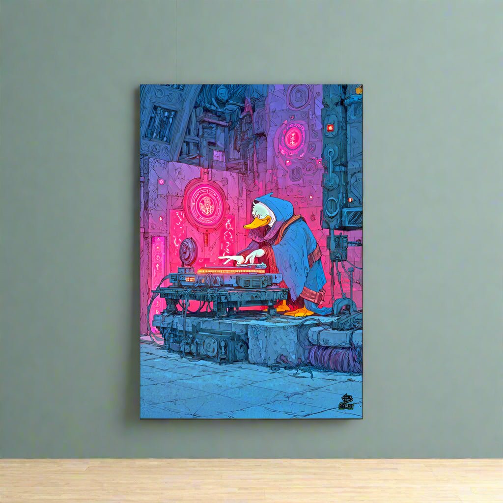 Dax the Duck DJ - Photo Paper Poster - BBairt