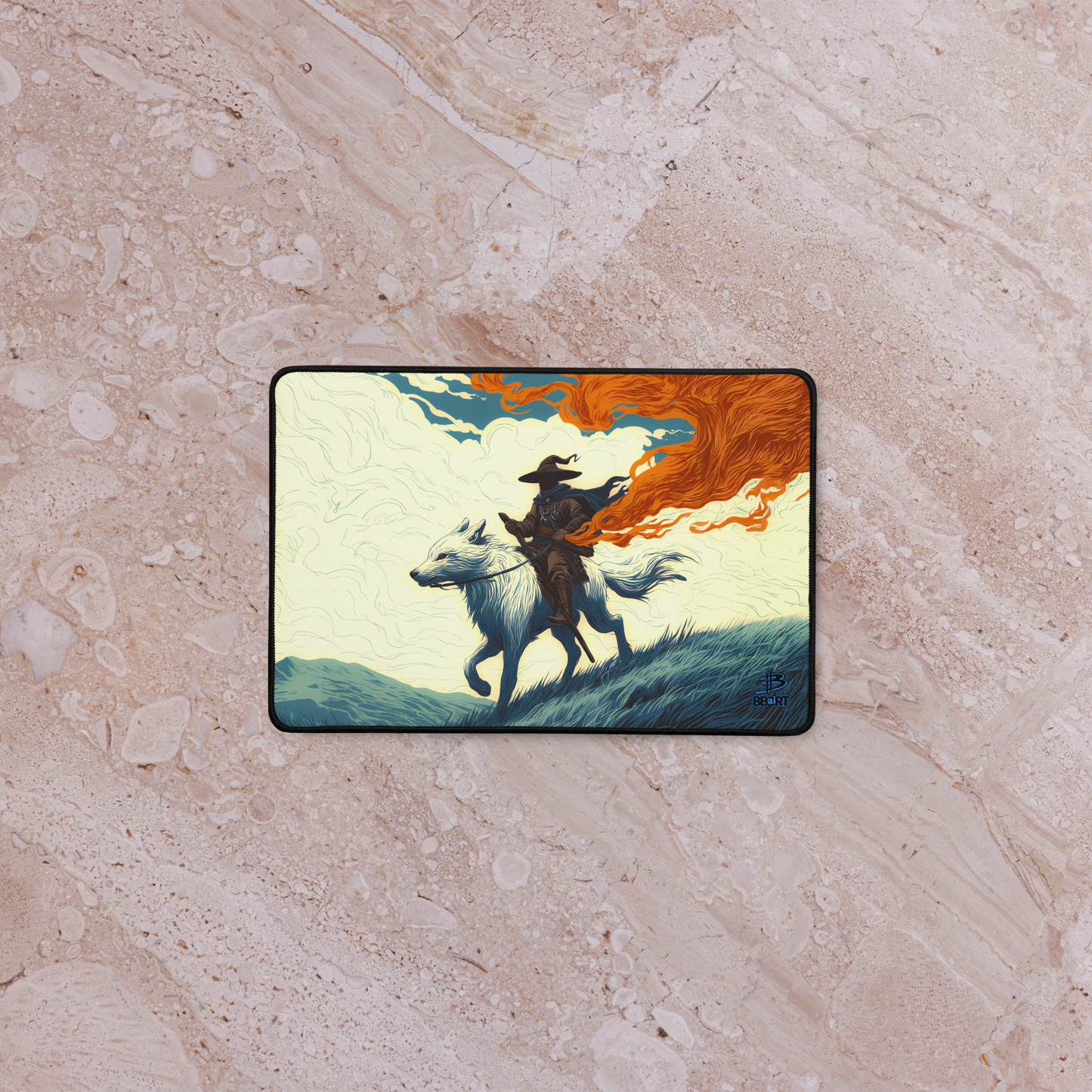 The Embertrail Rider – Desk Mat