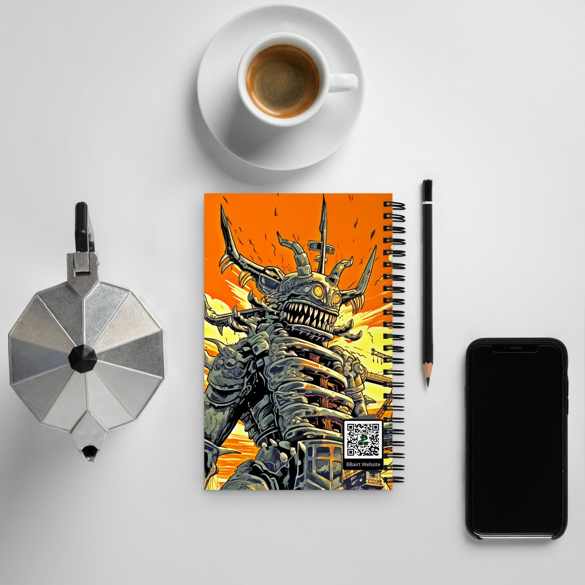 Echoheart, the Sentinel of Discord - Spiral notebook - BBairt