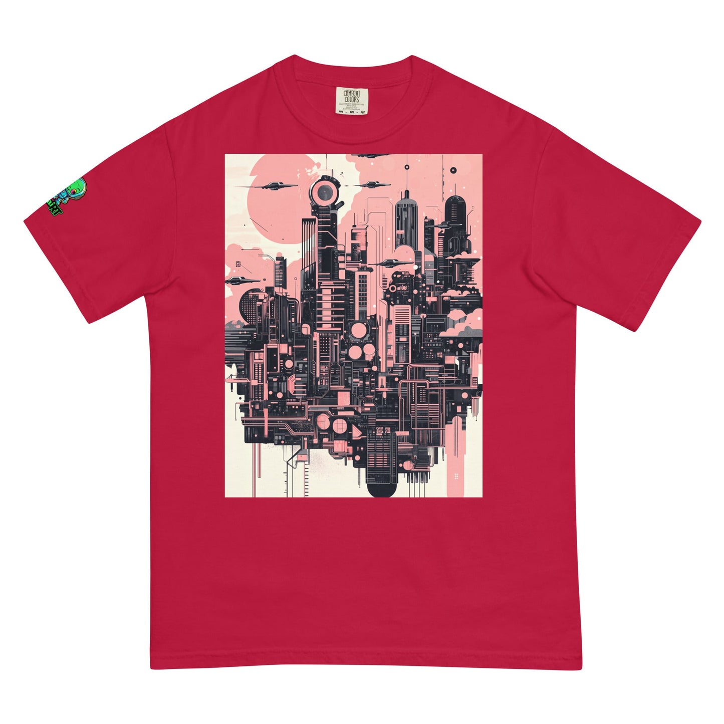 Ecliptica Metropolis - Unisex garment - dyed heavyweight t-shirt - BBairt