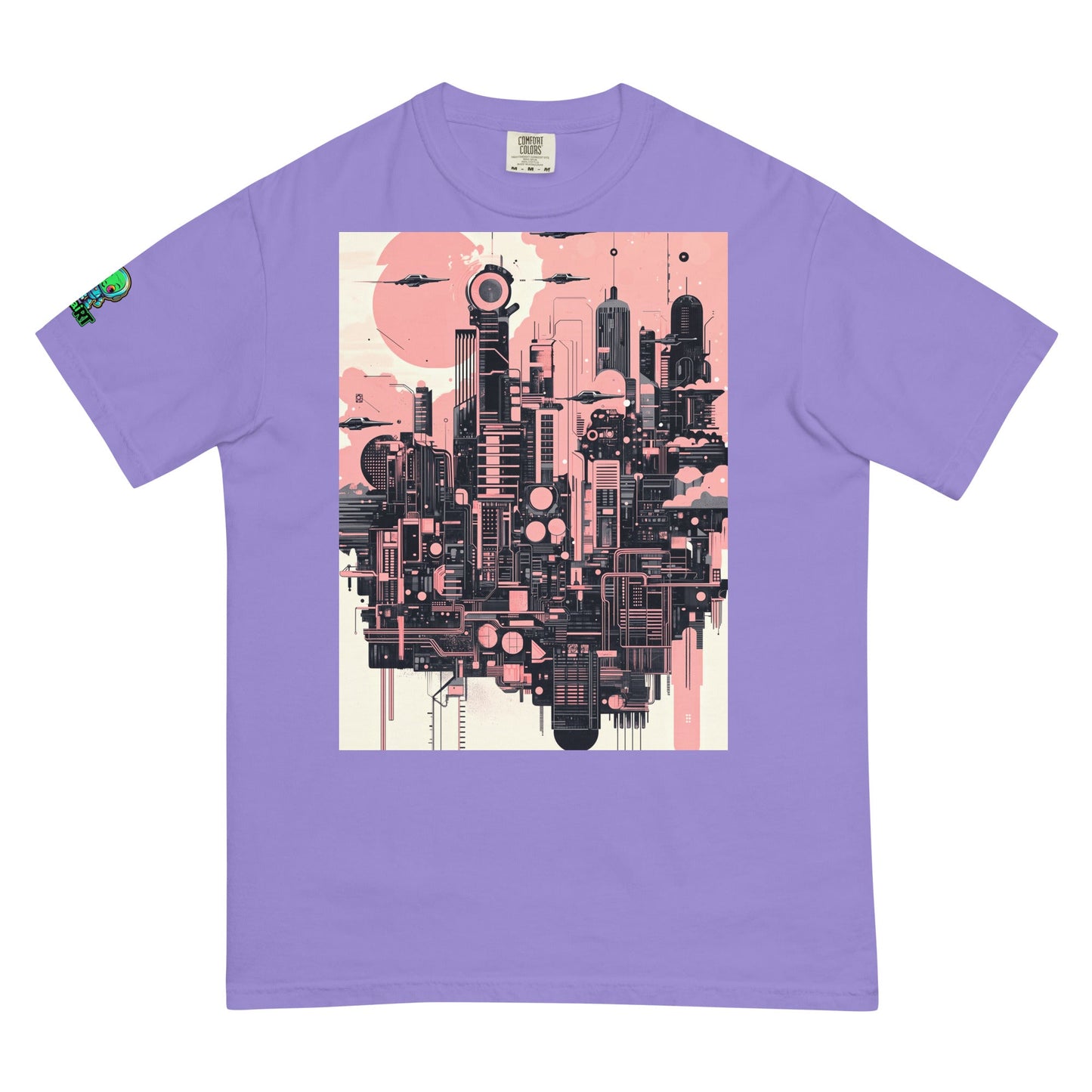Ecliptica Metropolis - Unisex garment - dyed heavyweight t-shirt - BBairt