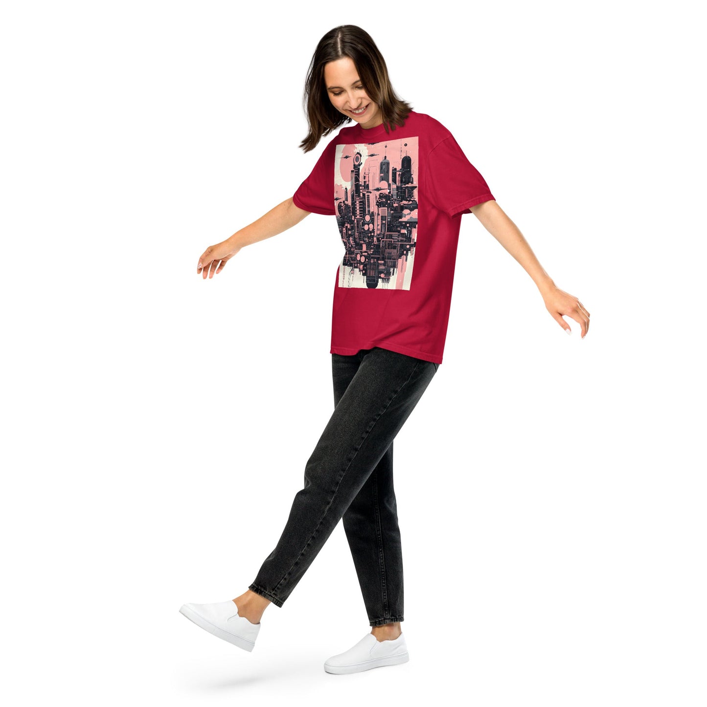 Ecliptica Metropolis - Unisex garment - dyed heavyweight t-shirt - BBairt