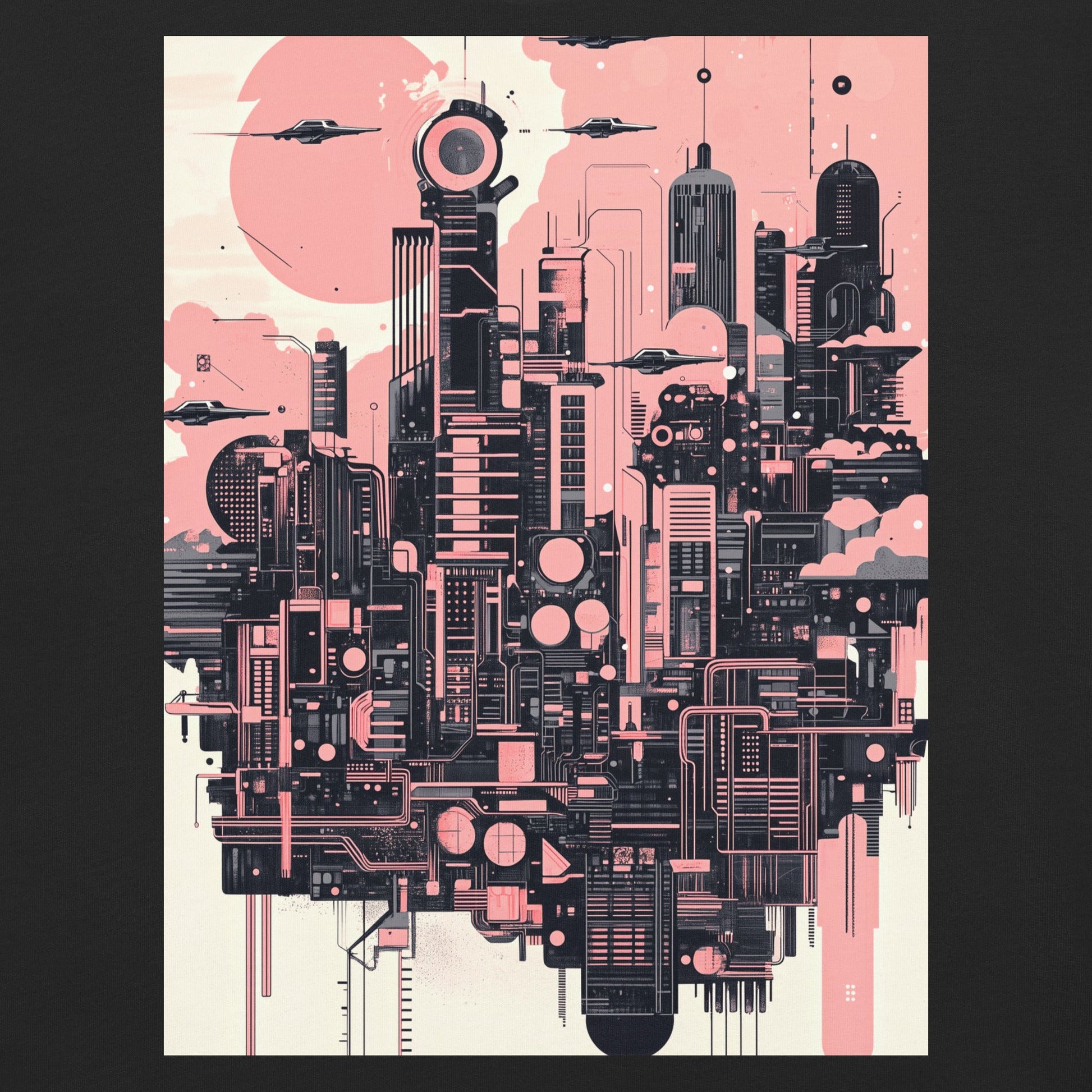 Ecliptica Metropolis - Unisex garment - dyed heavyweight t-shirt - BBairt