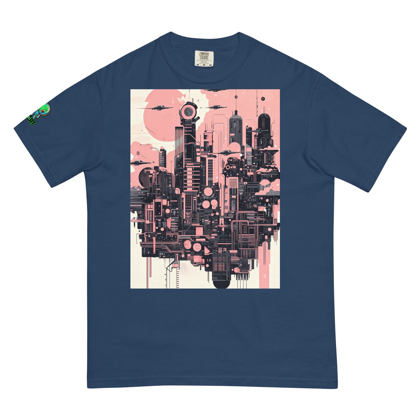 Ecliptica Metropolis - Unisex garment - dyed heavyweight t-shirt - BBairt