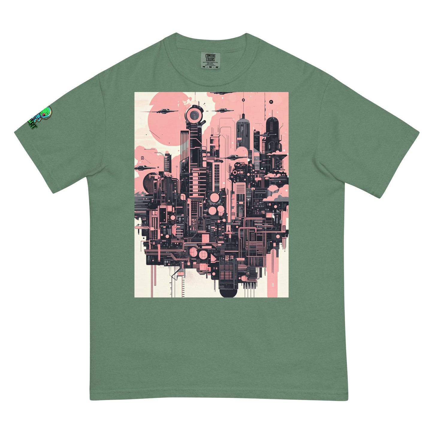 Ecliptica Metropolis - Unisex garment - dyed heavyweight t-shirt - BBairt