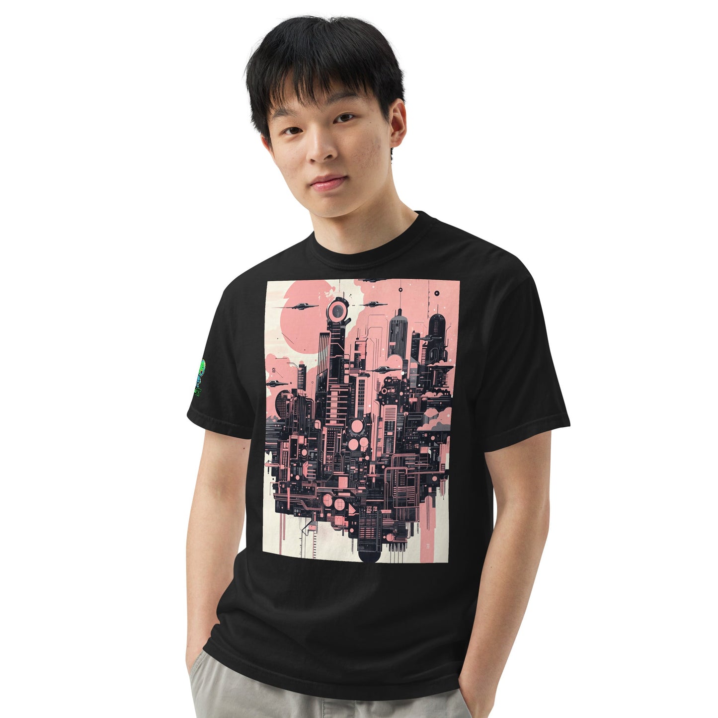Ecliptica Metropolis - Unisex garment - dyed heavyweight t-shirt - BBairt