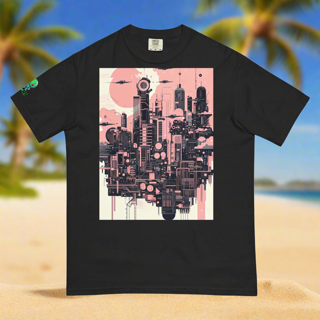 Ecliptica Metropolis - Unisex garment - dyed heavyweight t-shirt - BBairt