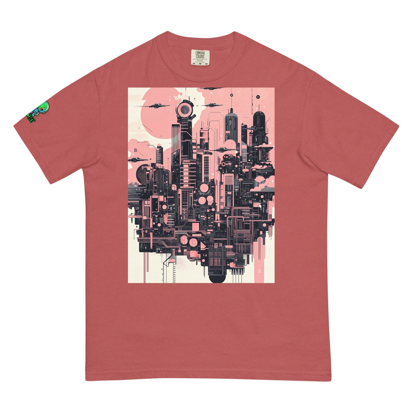 Ecliptica Metropolis - Unisex garment - dyed heavyweight t-shirt - BBairt