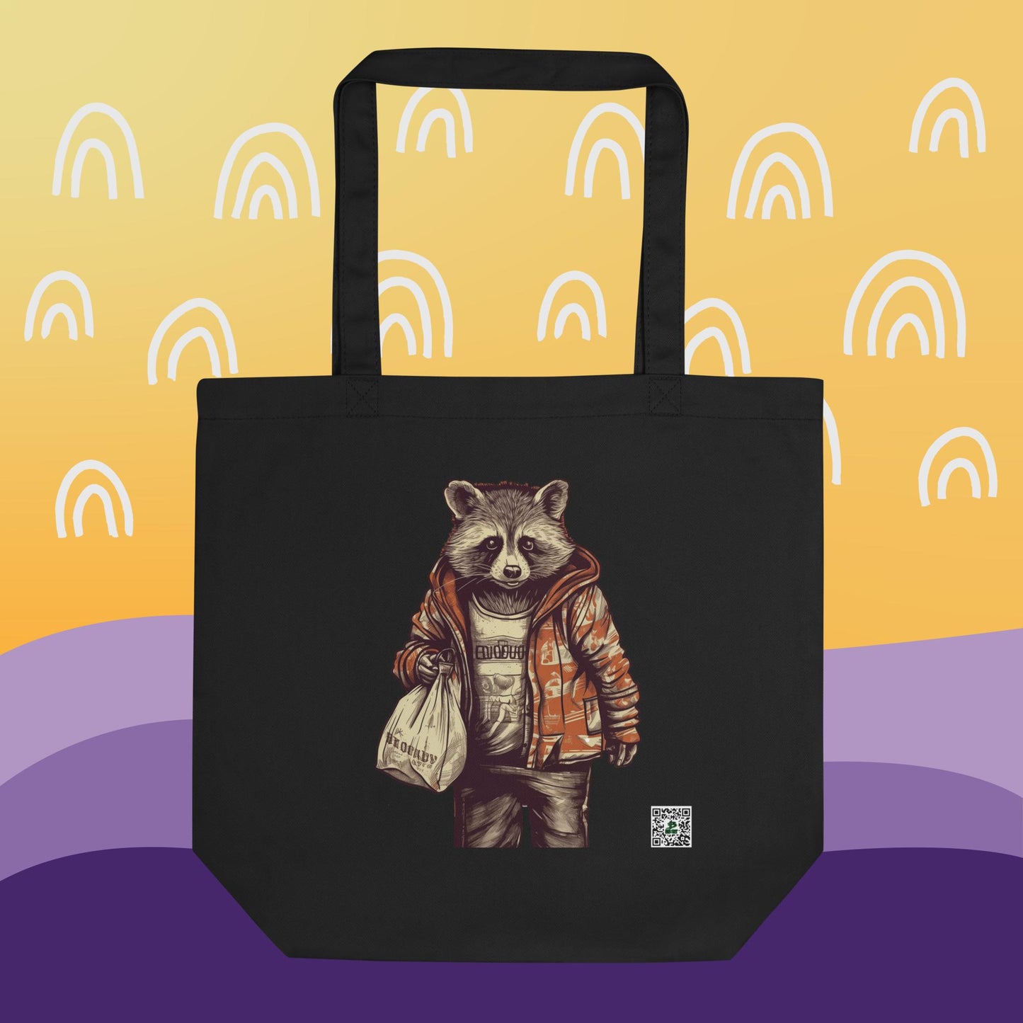 Rusty the Retail Raccoon - 环保手提袋