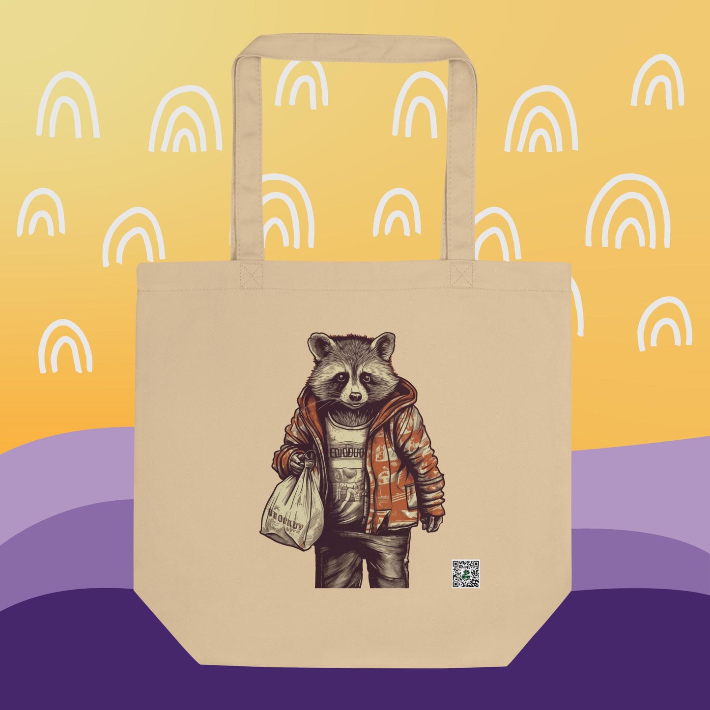 Rusty the Retail Raccoon - 环保手提袋