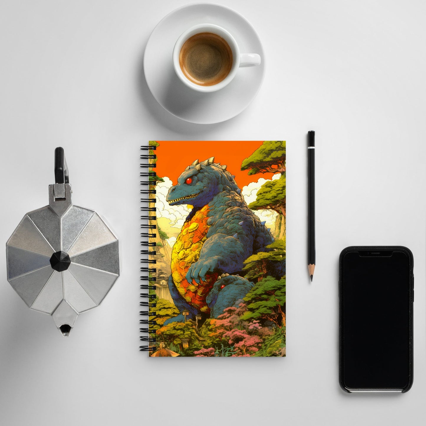 Eggora the Gentle Kaiju - Spiral notebook - BBairt