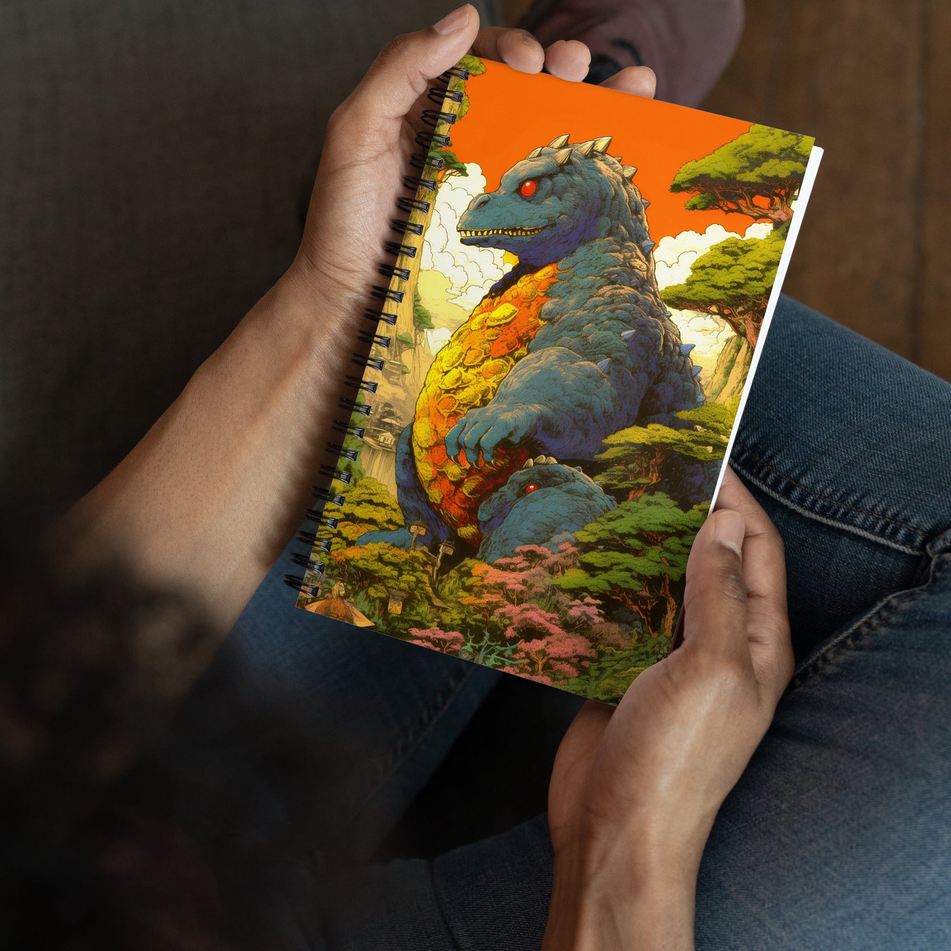 Eggora the Gentle Kaiju - Spiral notebook - BBairt