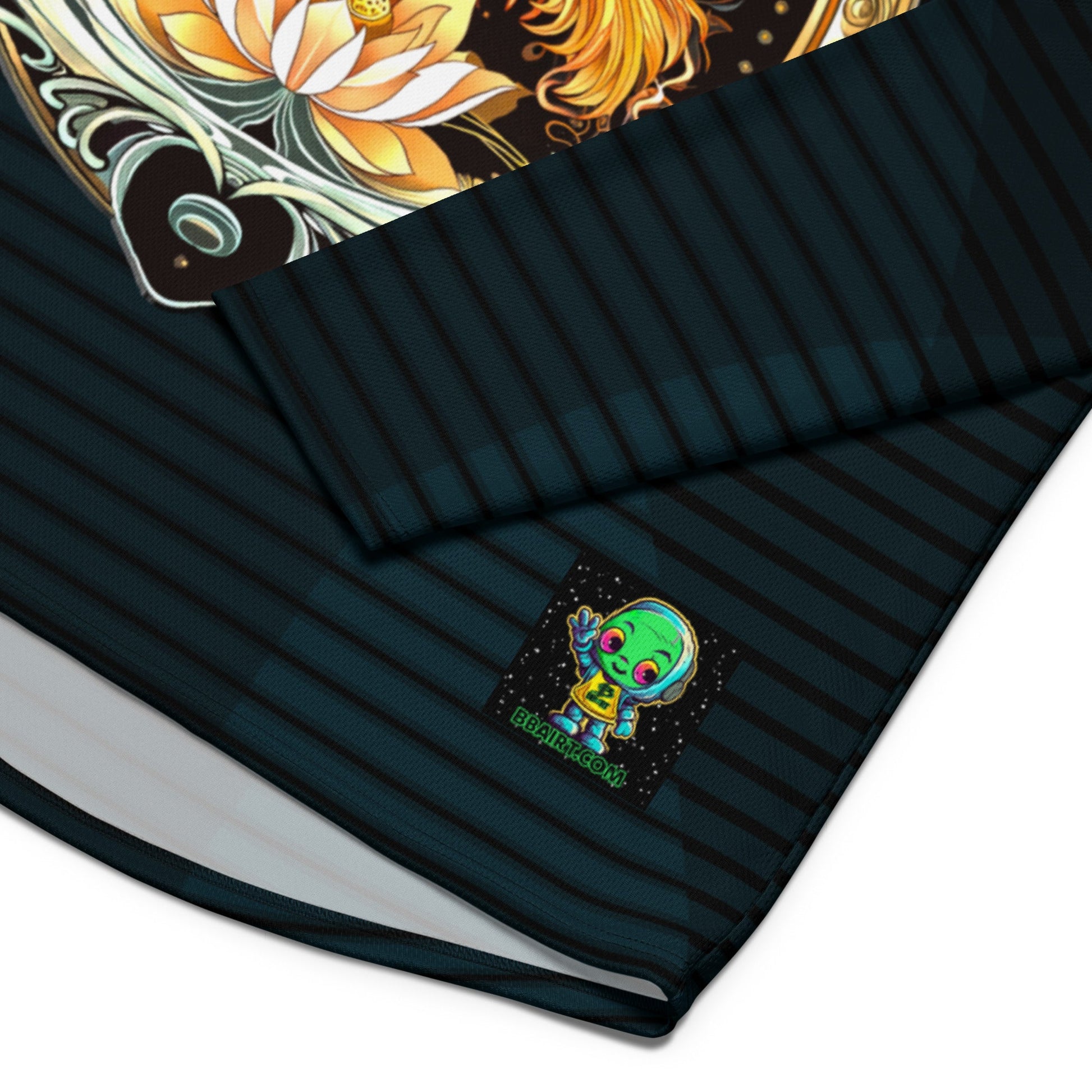 Elemental Harmony: Fiery Phoenix and Calm Lotus - Recycled hockey fan jersey - BBairt