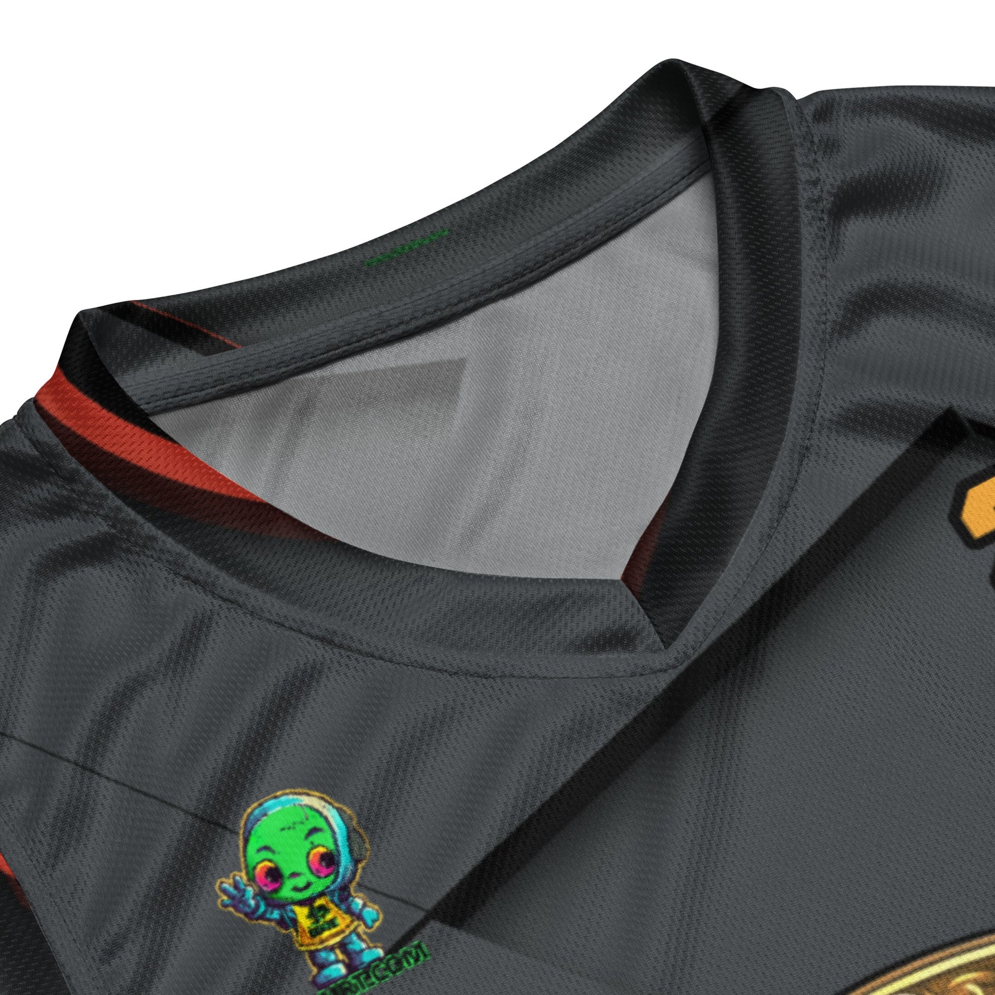 Elemental Harmony: Fiery Phoenix and Calm Lotus - Unisex Basketball Jersey - Ember Glow Colorway - BBairt