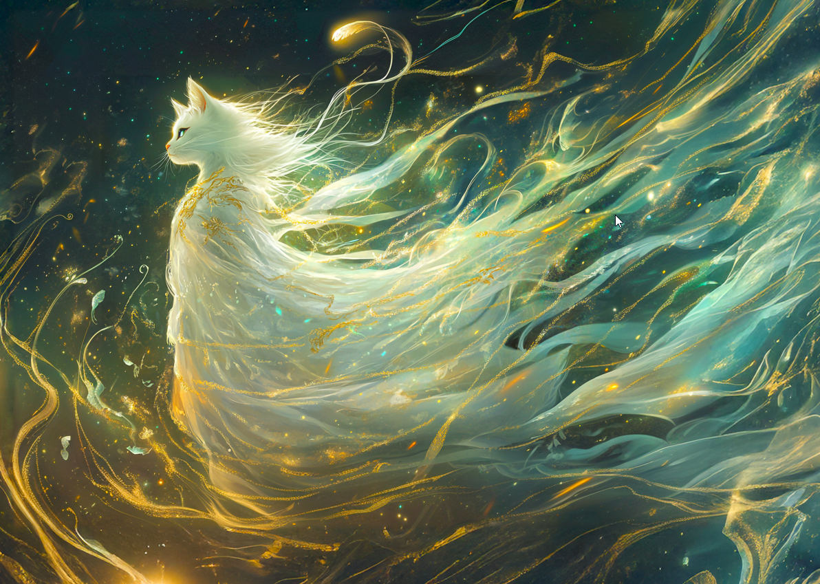 Elysia the Moonlit Spirit – Desk Mat - BBairt