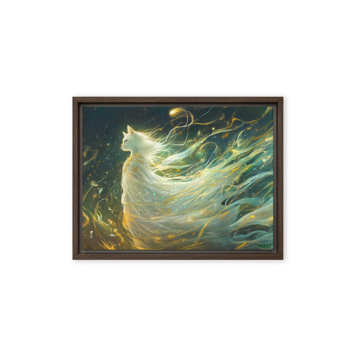 Elysia the Moonlit Spirit – Framed Canvas Print - BBairt